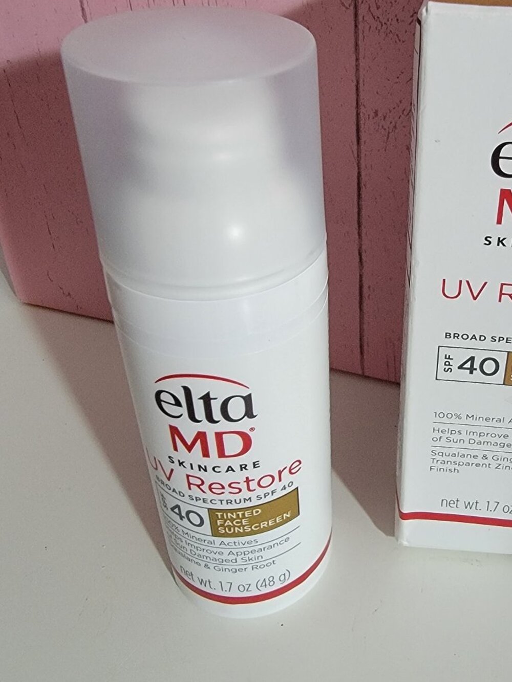 EltaMD UV Restore SPF 40 Tinted Sunscreen 1.7oz/48 Full Size Elta MD NO BOX